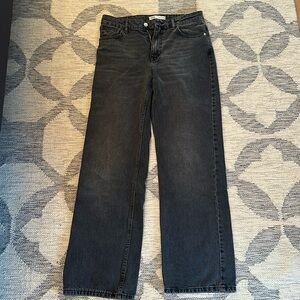 Zara black/ grey denim - straight leg